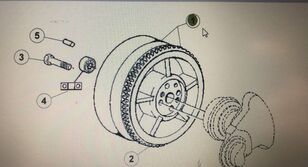 CLAAS (77 0005 375) flywheel for CLAAS wheel tractor